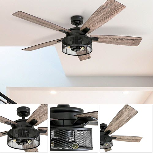 How do you clean a ceiling fan that is controlled by a remote?
