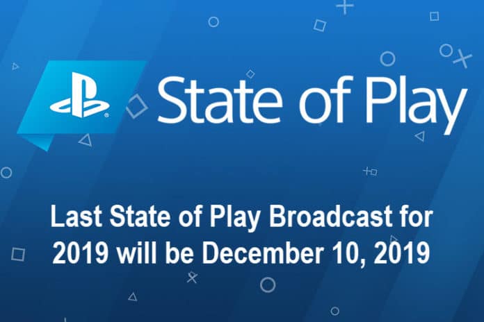 The Final PlayStation State of Play of 2019 will include New Game Reveals
