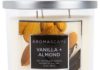 Aromascape PT40507 3-Wick Vanilla & Almond Scented Jar Candle