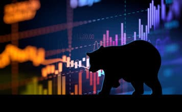bear market financial stock market graph