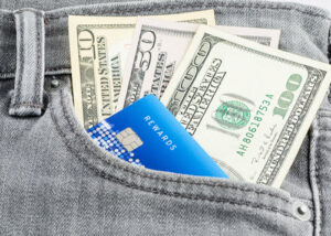 Cash and Credit Card in Pocket