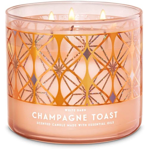 Bath & Body Works 8541842901 White Barn 3-Wick Champagne Toast Scented Candle