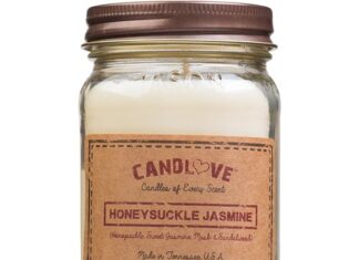 CANDLOVE Honeysuckle Jasmin 16 Oz Mason Jar